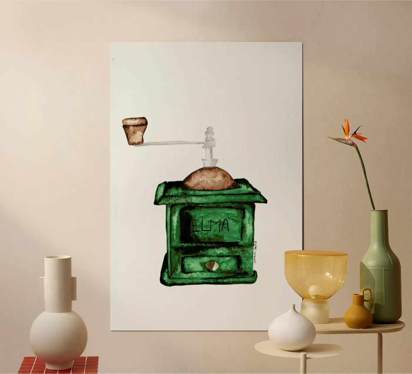 Elma Coffee Mill poster da Nathys_illustration
