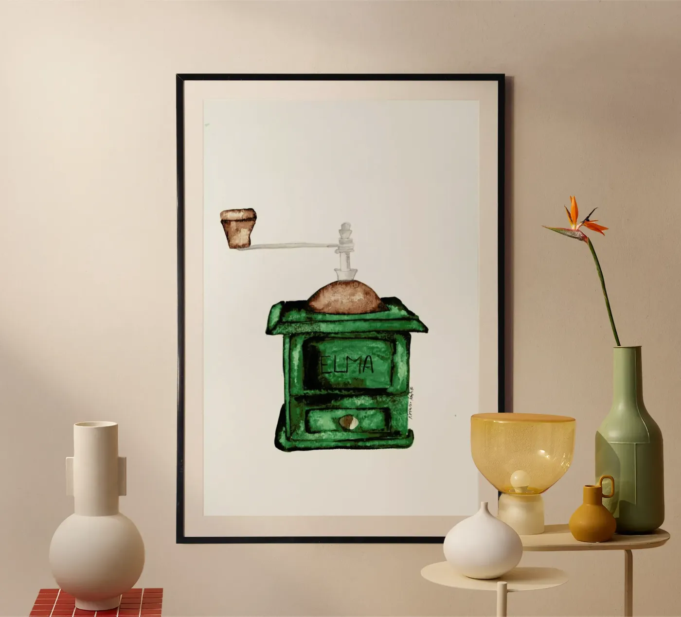 Elma Coffee Mill poster da Nathys_illustration