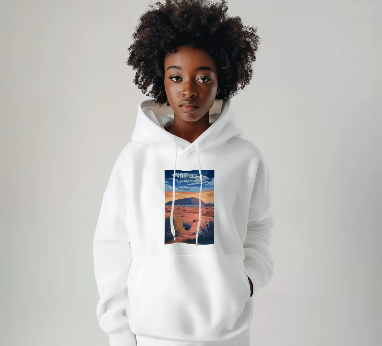 Sossusvlei, Namibia felpa con cappuccio da Wanderlust Vibes