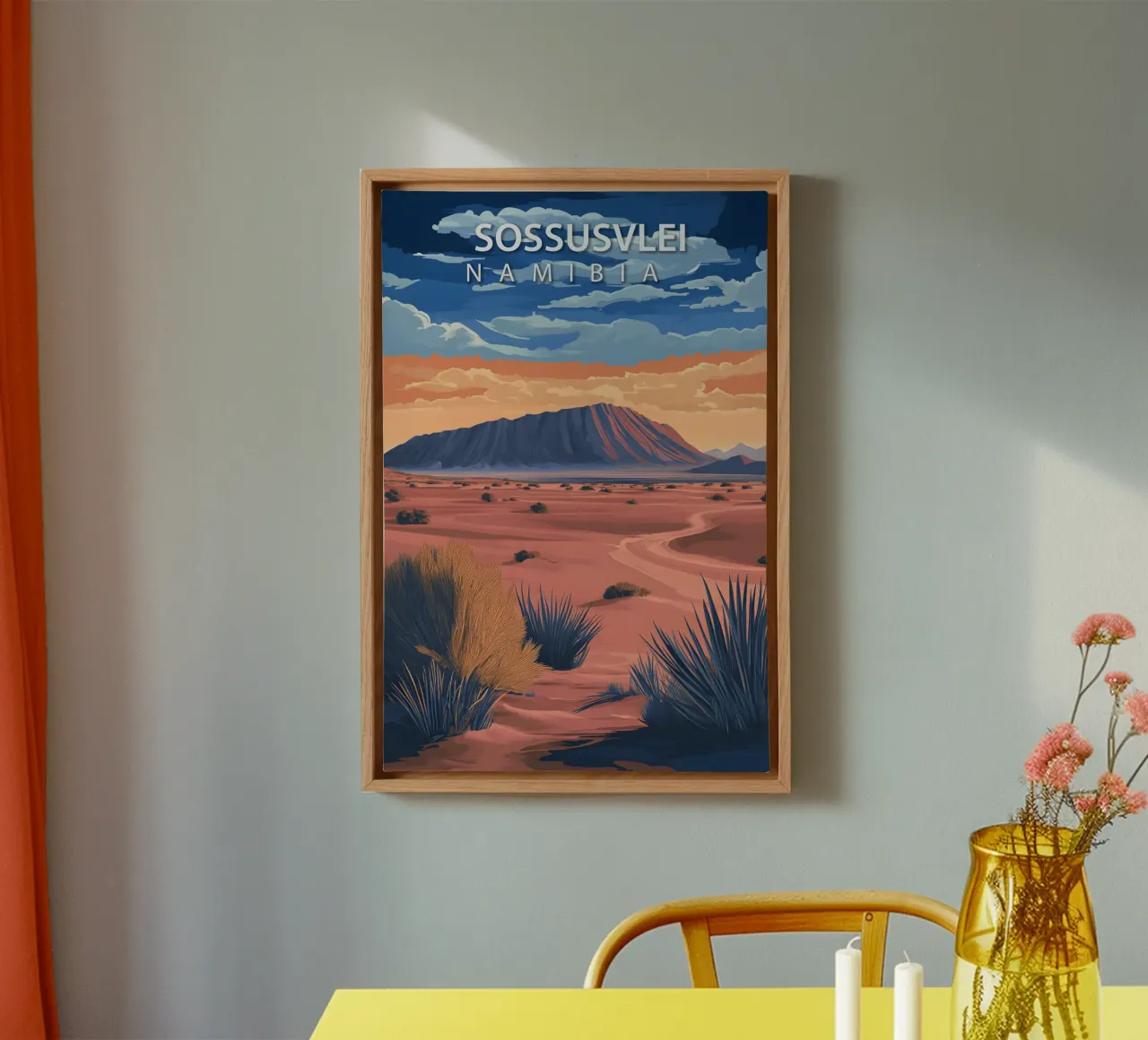 Sossusvlei, Namibia tela con Cornice a cassetta da Wanderlust Vibes