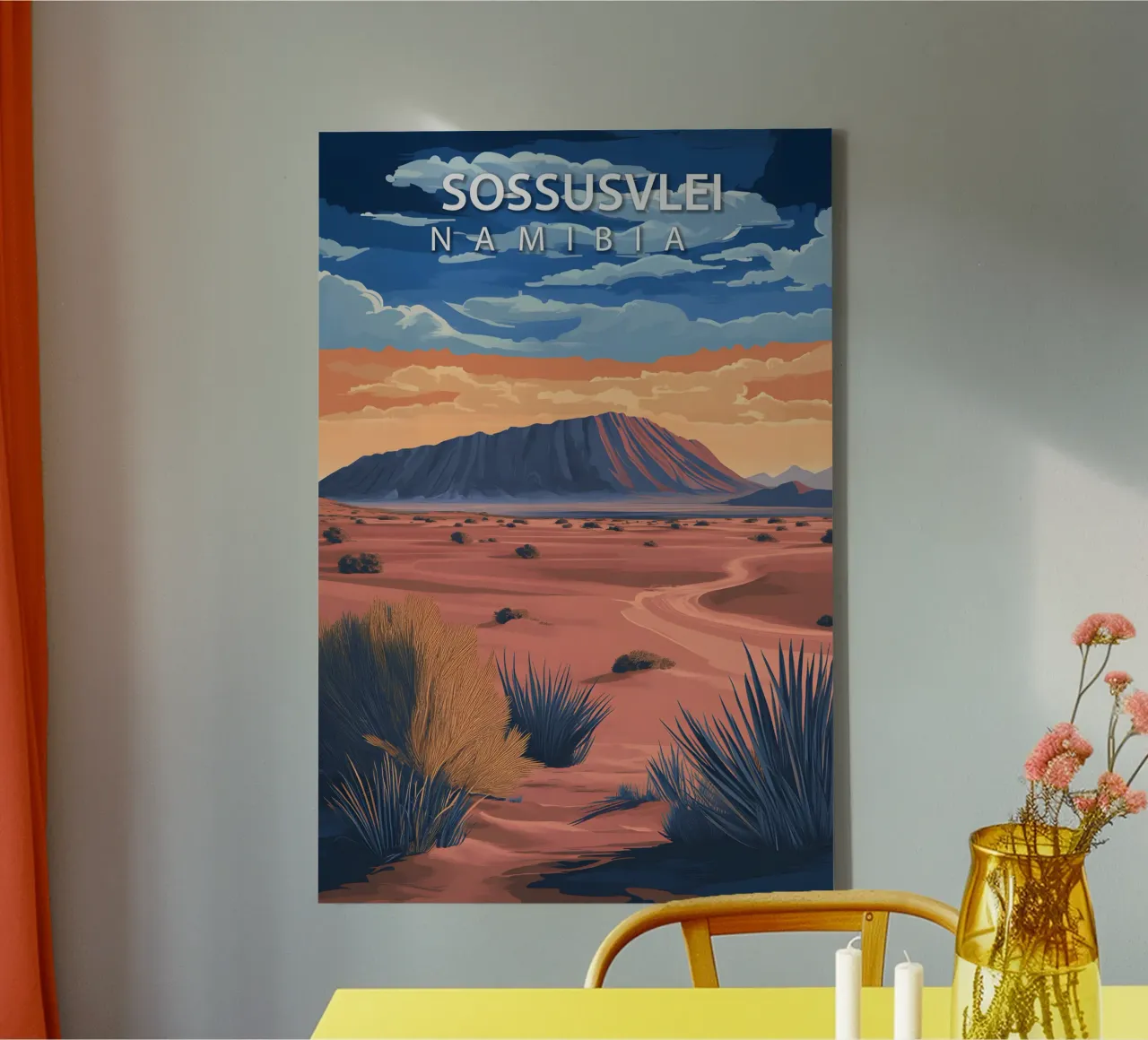Sossusvlei, Namibia tela con Cornice a cassetta da Wanderlust Vibes