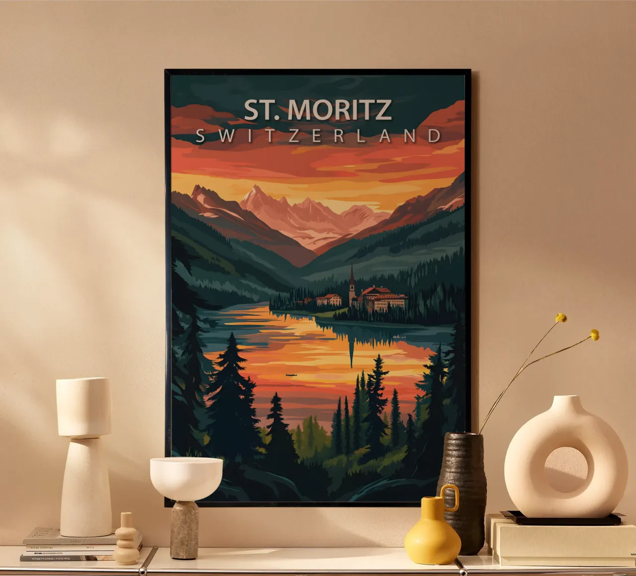 St. Moritz, Schweiz Poster von Wanderlust Vibes
