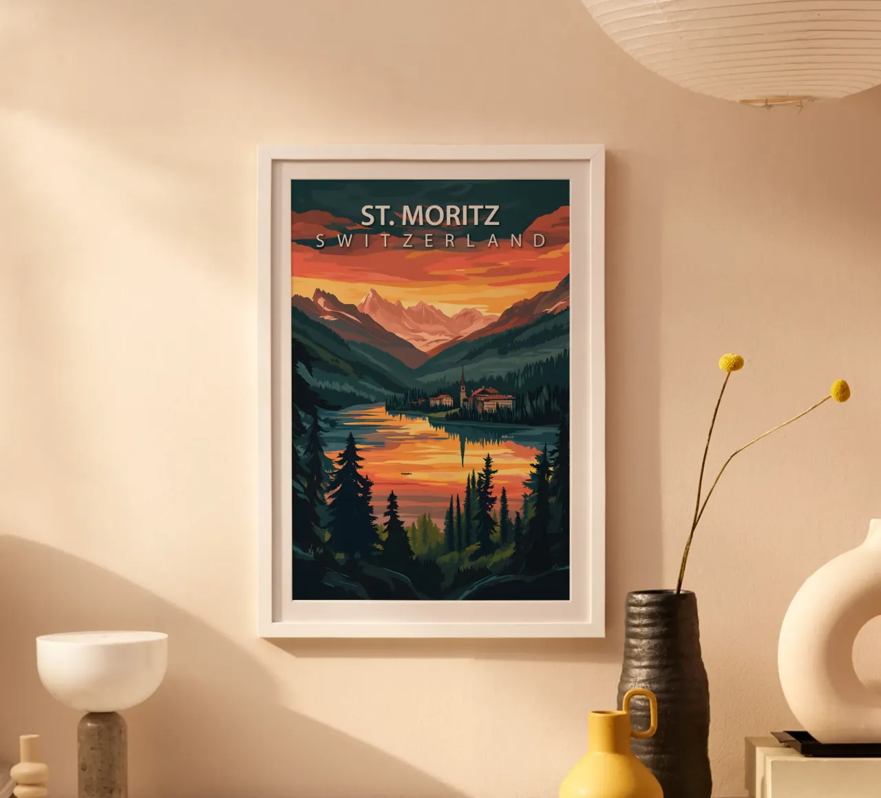 St. Moritz, Schweiz Poster von Wanderlust Vibes