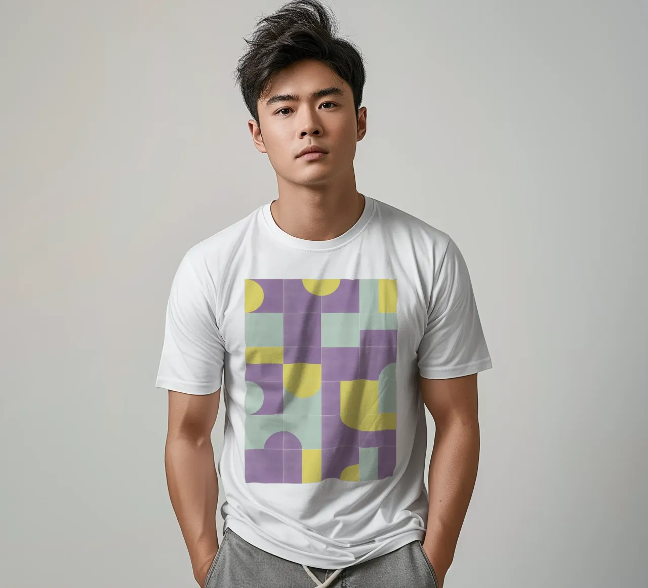 Retro Tiles 07 t-shirt da designdn