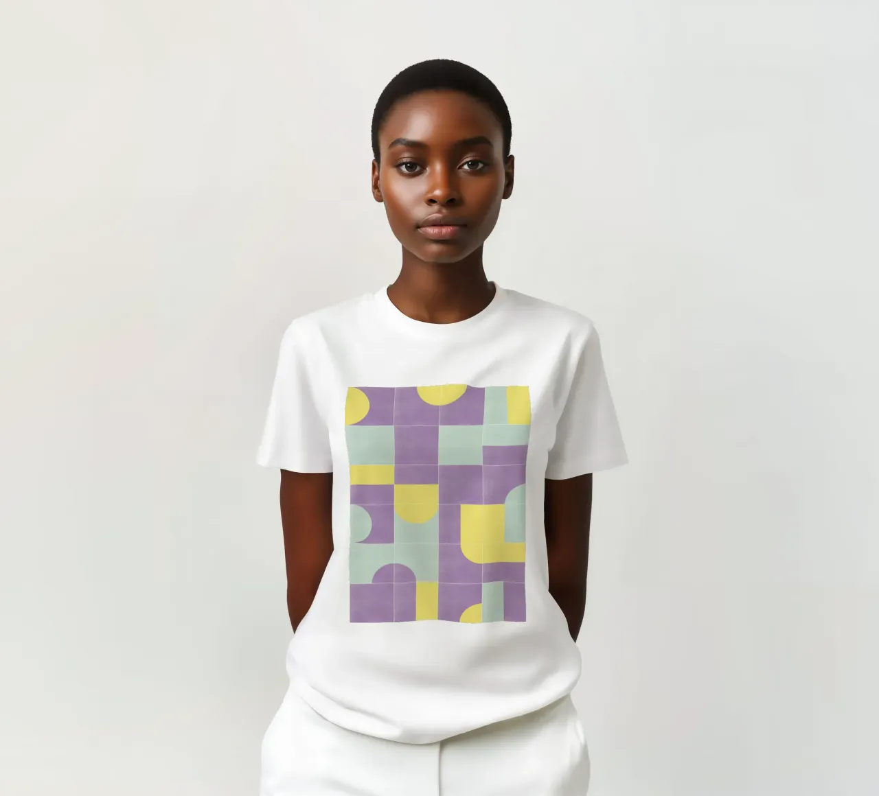 Retro Tiles 07 t-shirt da designdn