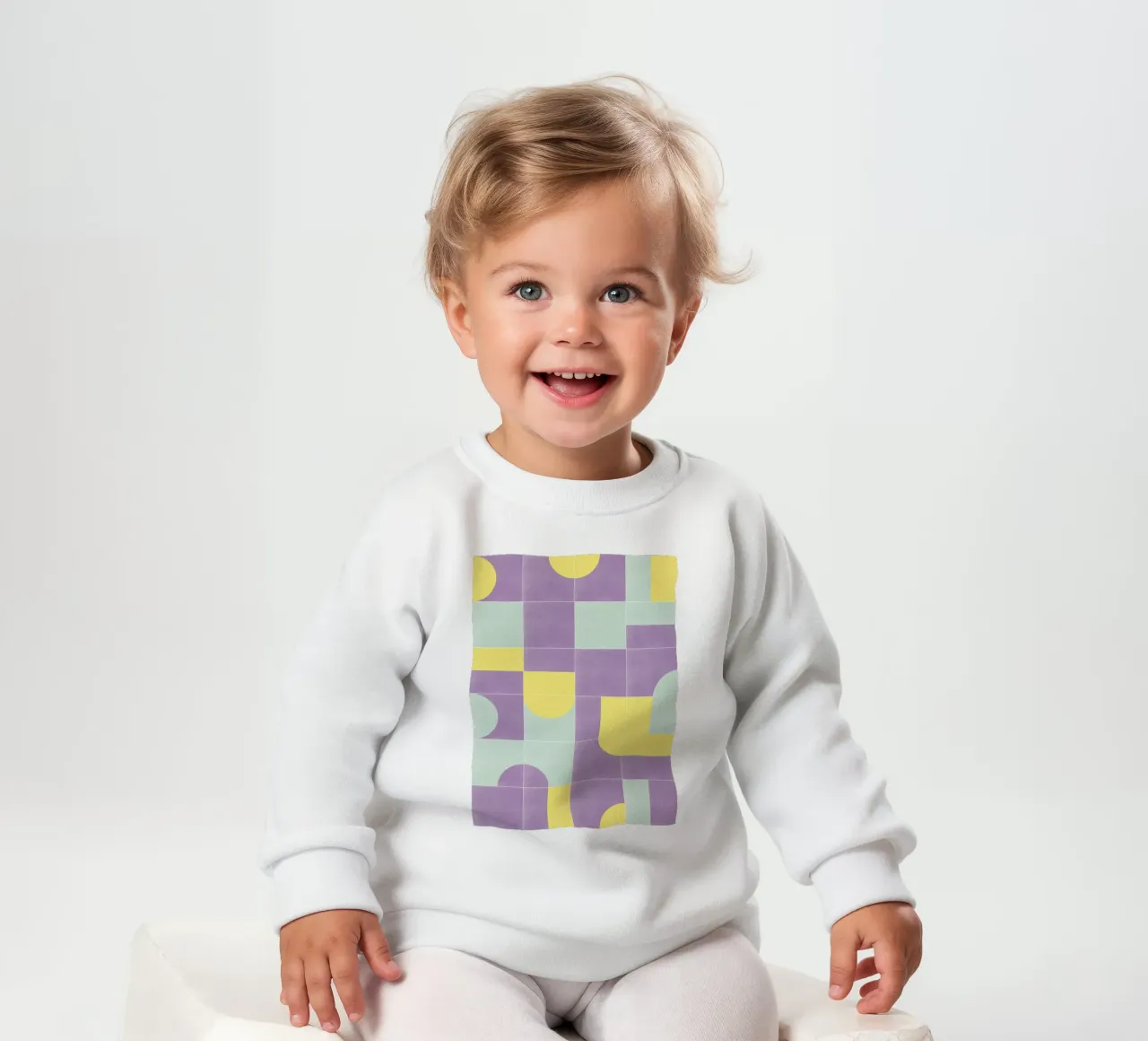 Retro Tiles 07 felpa neonato da designdn