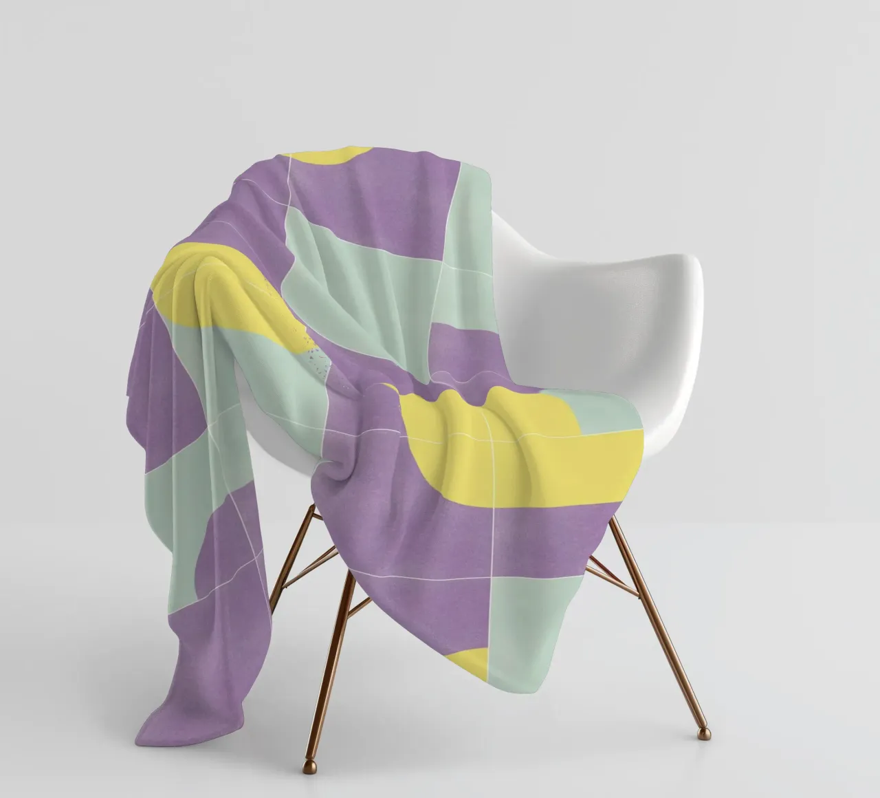 Retro Tiles 07 coperta in pile da designdn