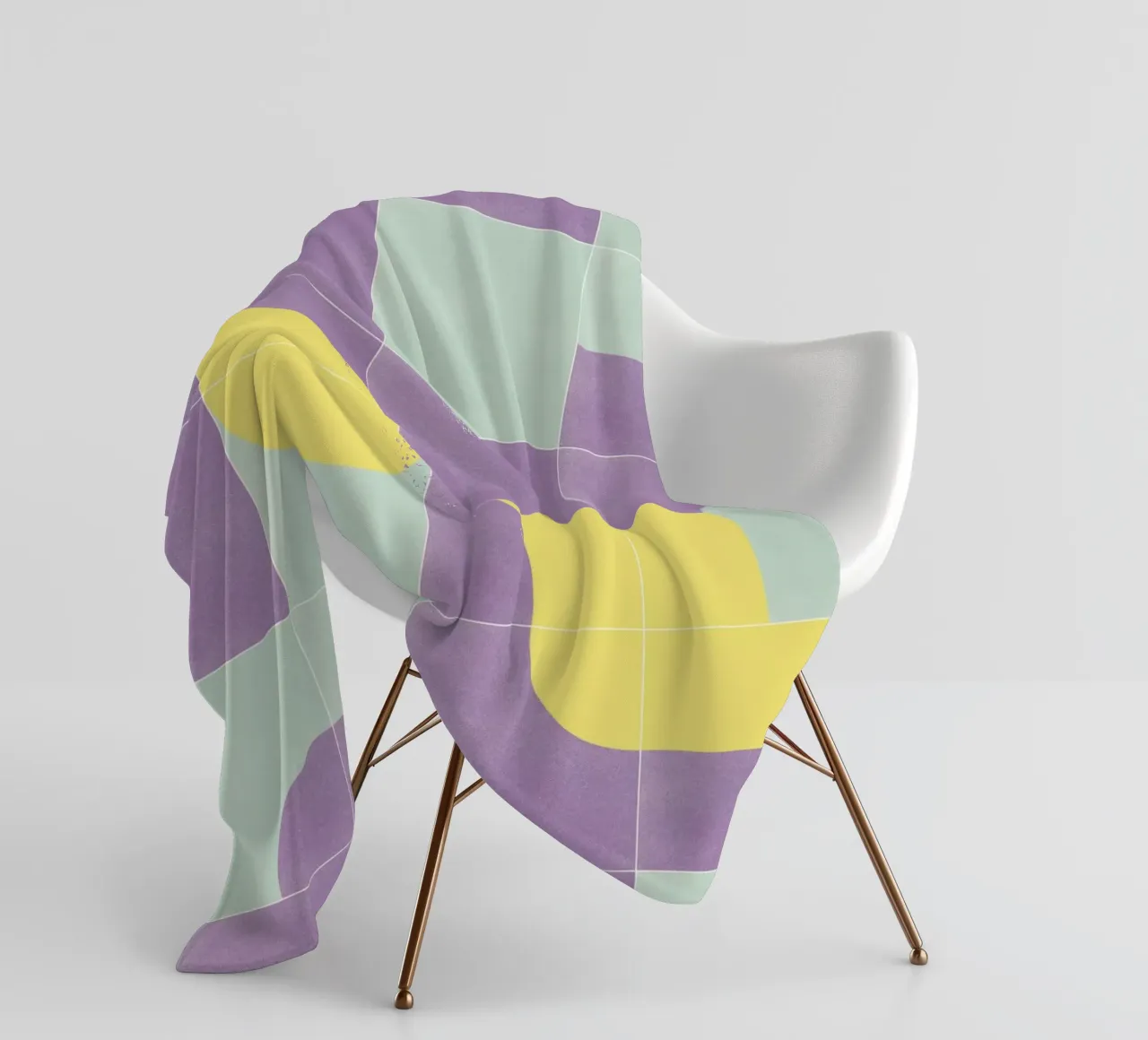 Retro Tiles 07 coperta in pile da designdn