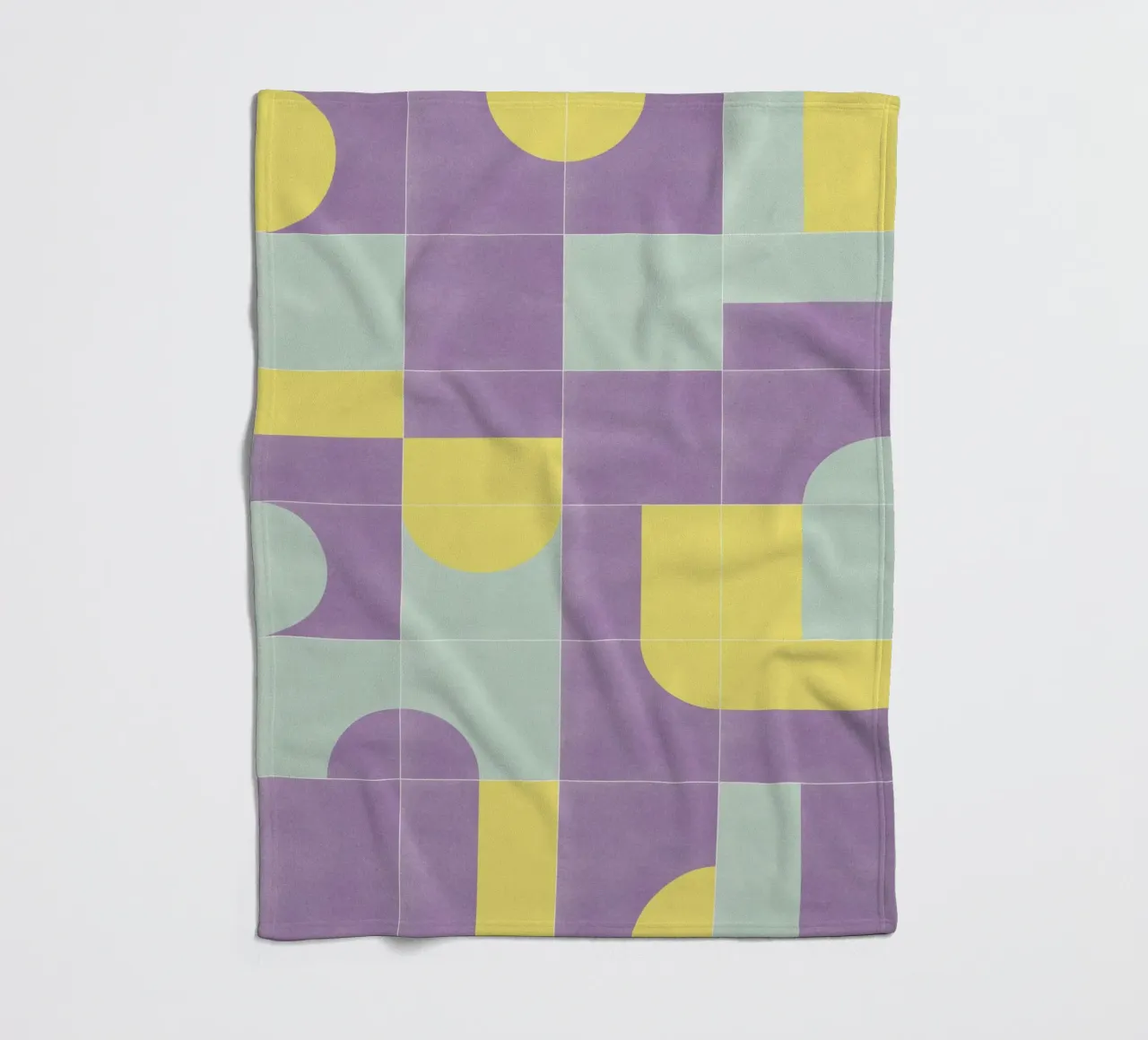 Retro Tiles 07 coperta in pile da designdn