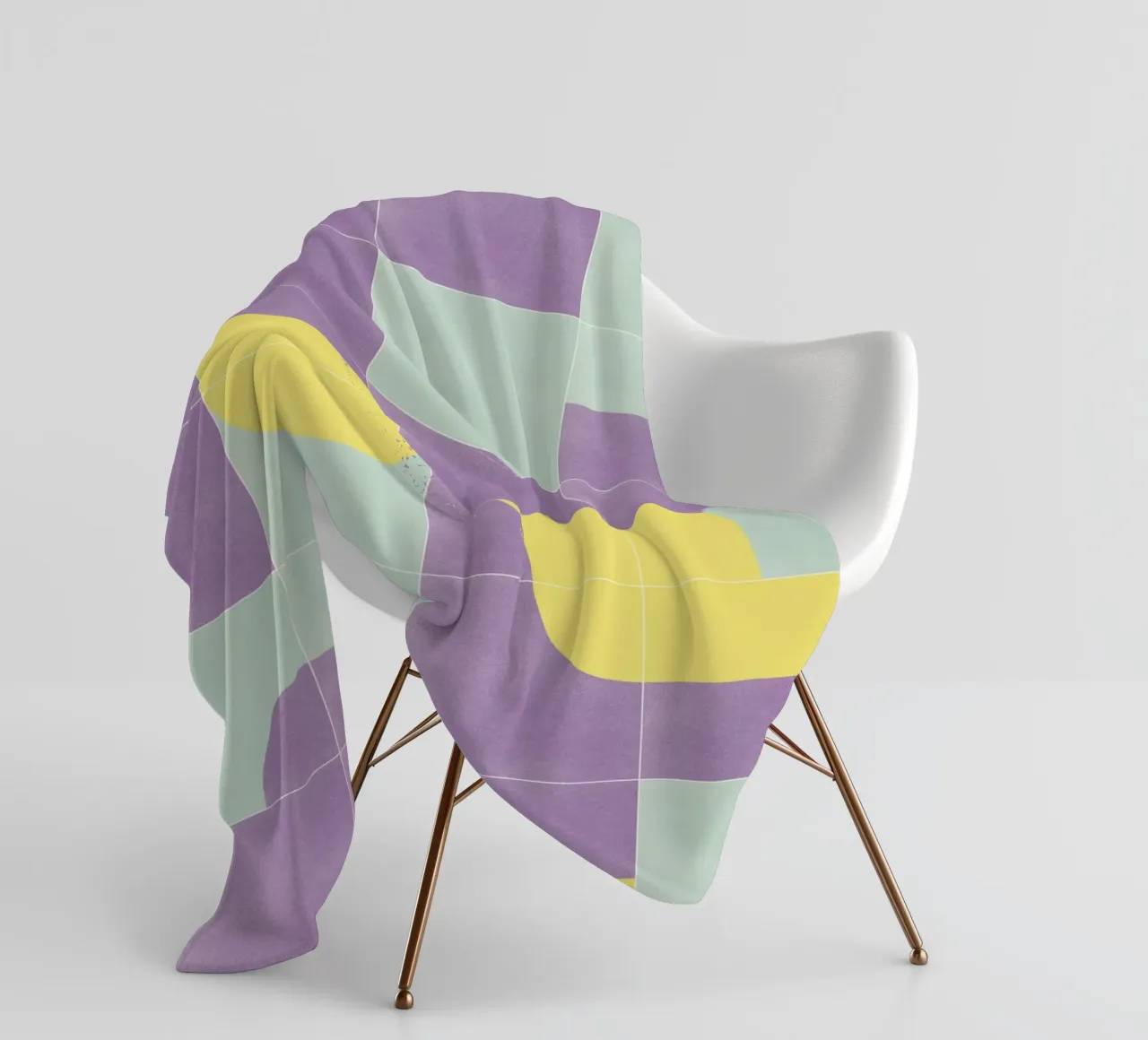 Retro Tiles 07 coperta in pile da designdn
