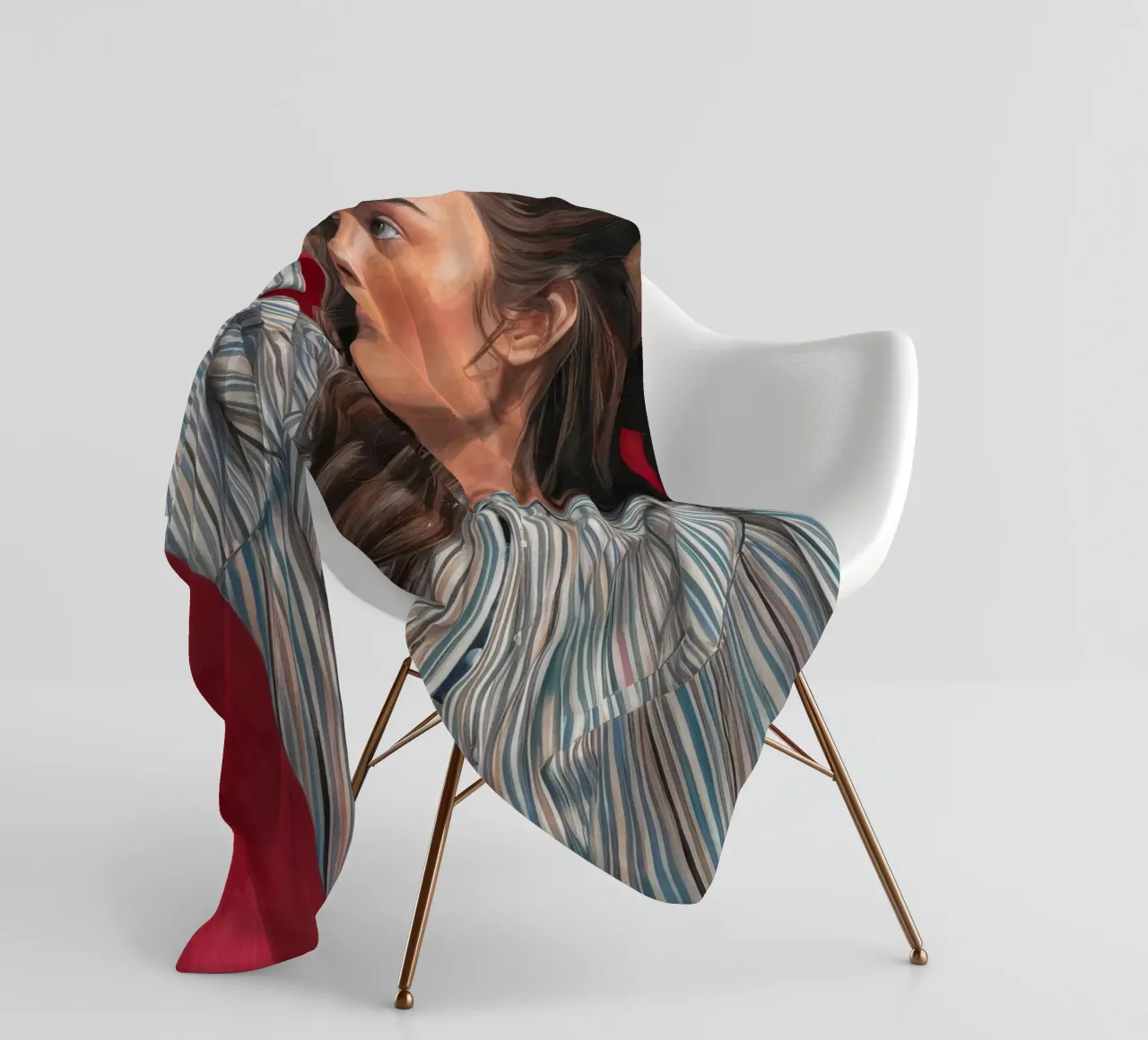 Posa delle meraviglie a strisce coperta in pile da Obisidian Brush