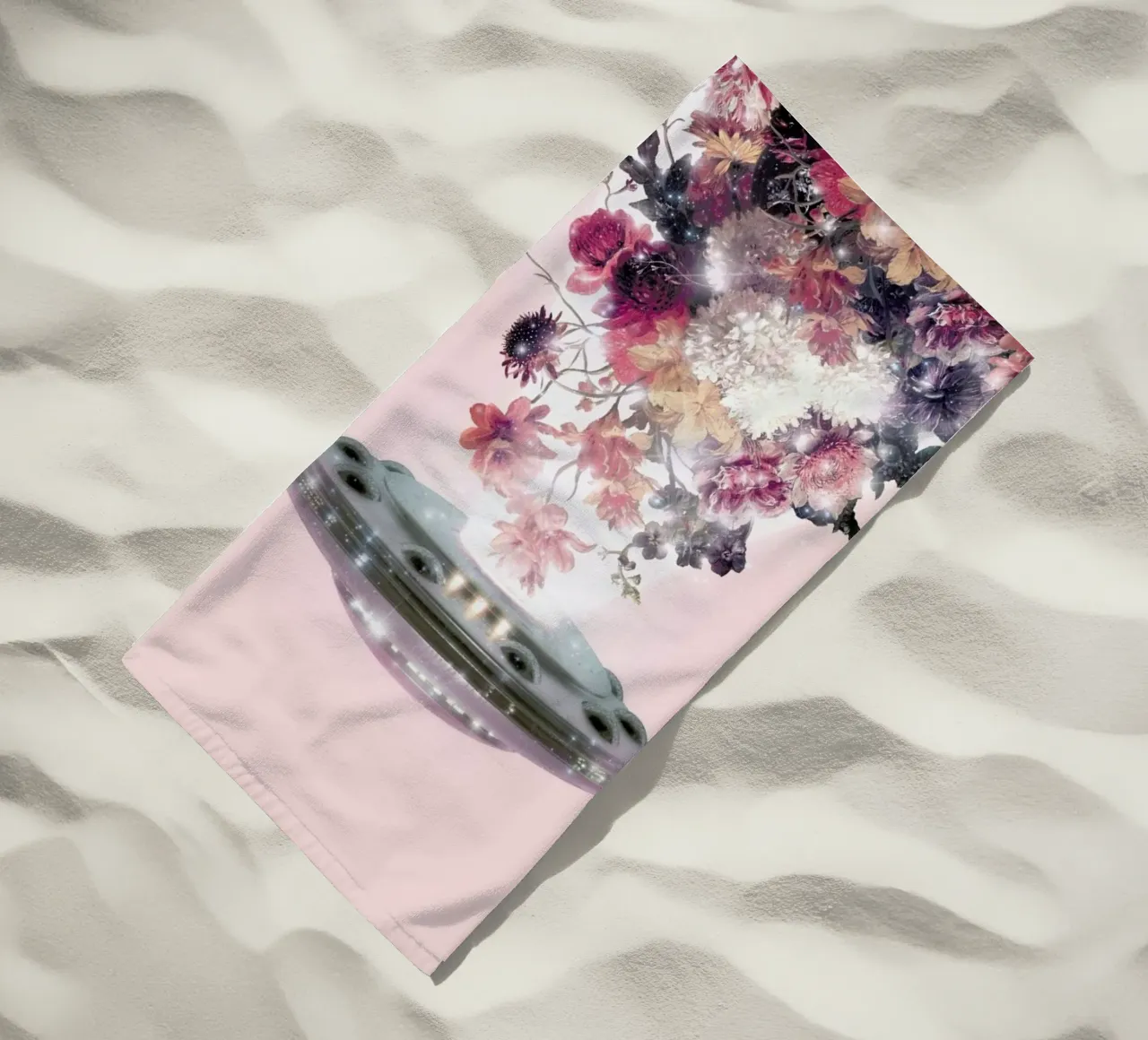 Floral Ufo telo mare da Paul Fuentes Design