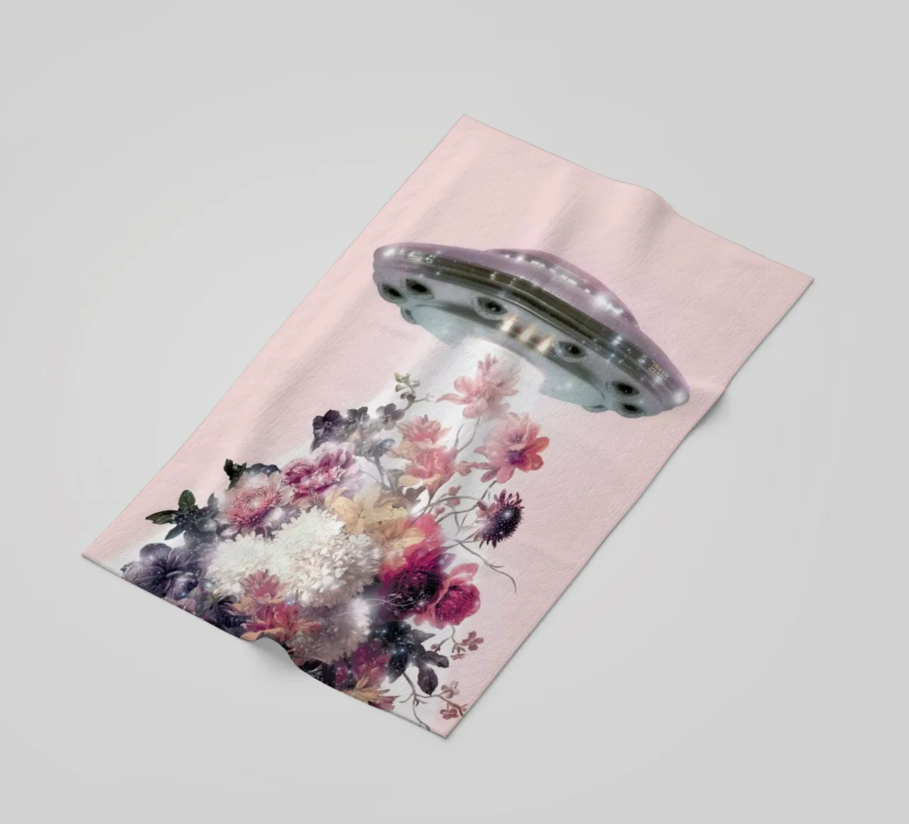 Floral Ufo telo mare da Paul Fuentes Design
