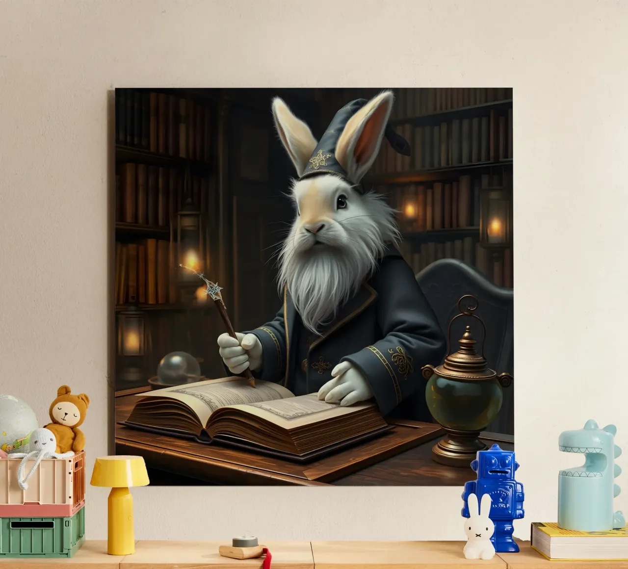 Coniglio Gandalf alluminio dibond da Anita's Dream