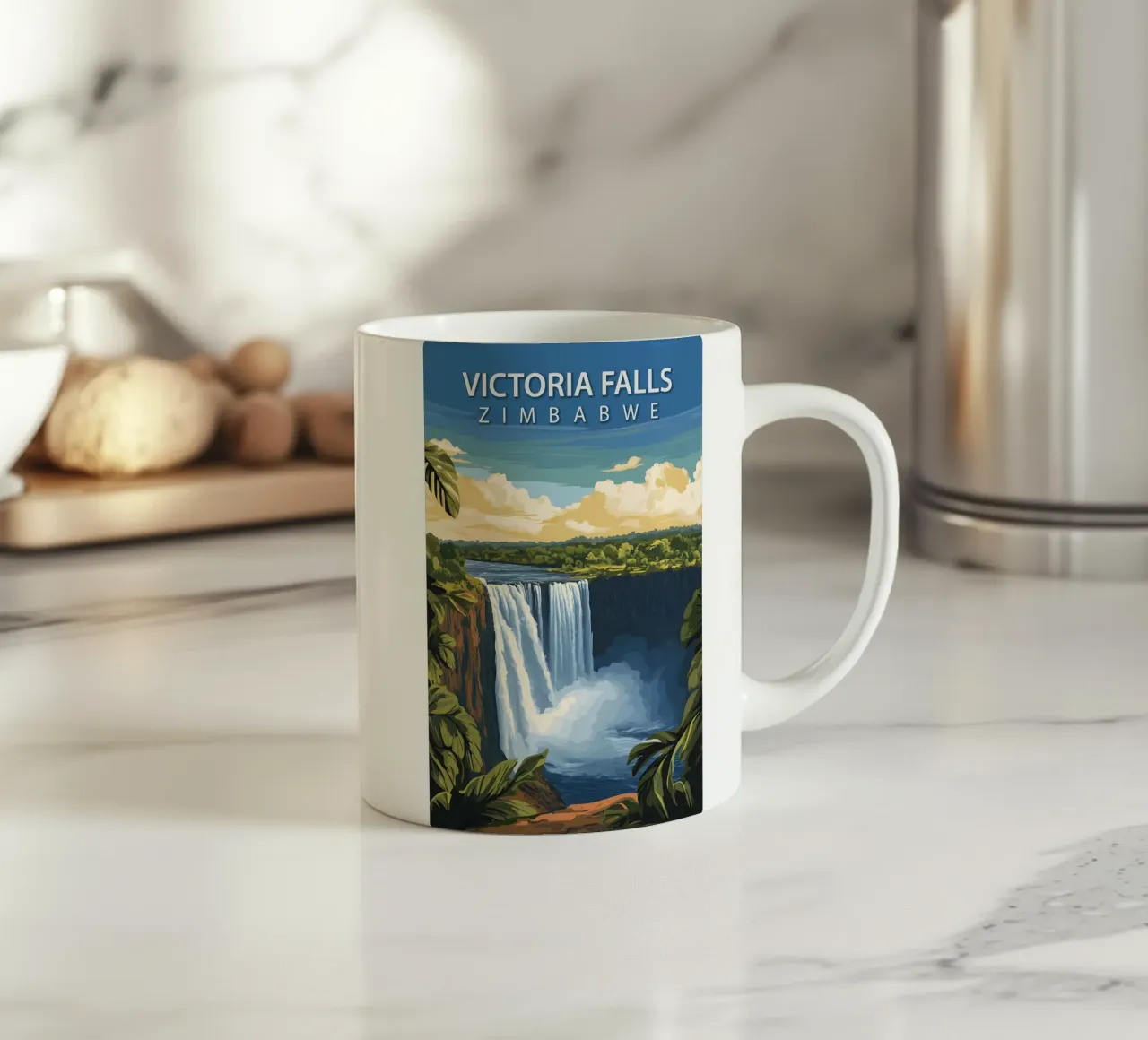 Cascate Vittoria, Zimbabwe tazza in ceramica da Wanderlust Vibes
