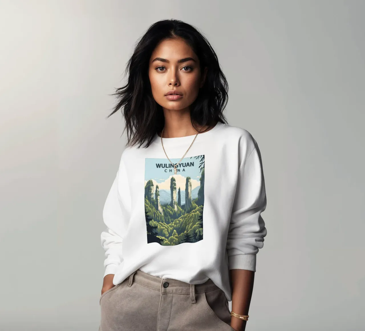 Wulingyuan, China sweatshirt by Wanderlust Vibes