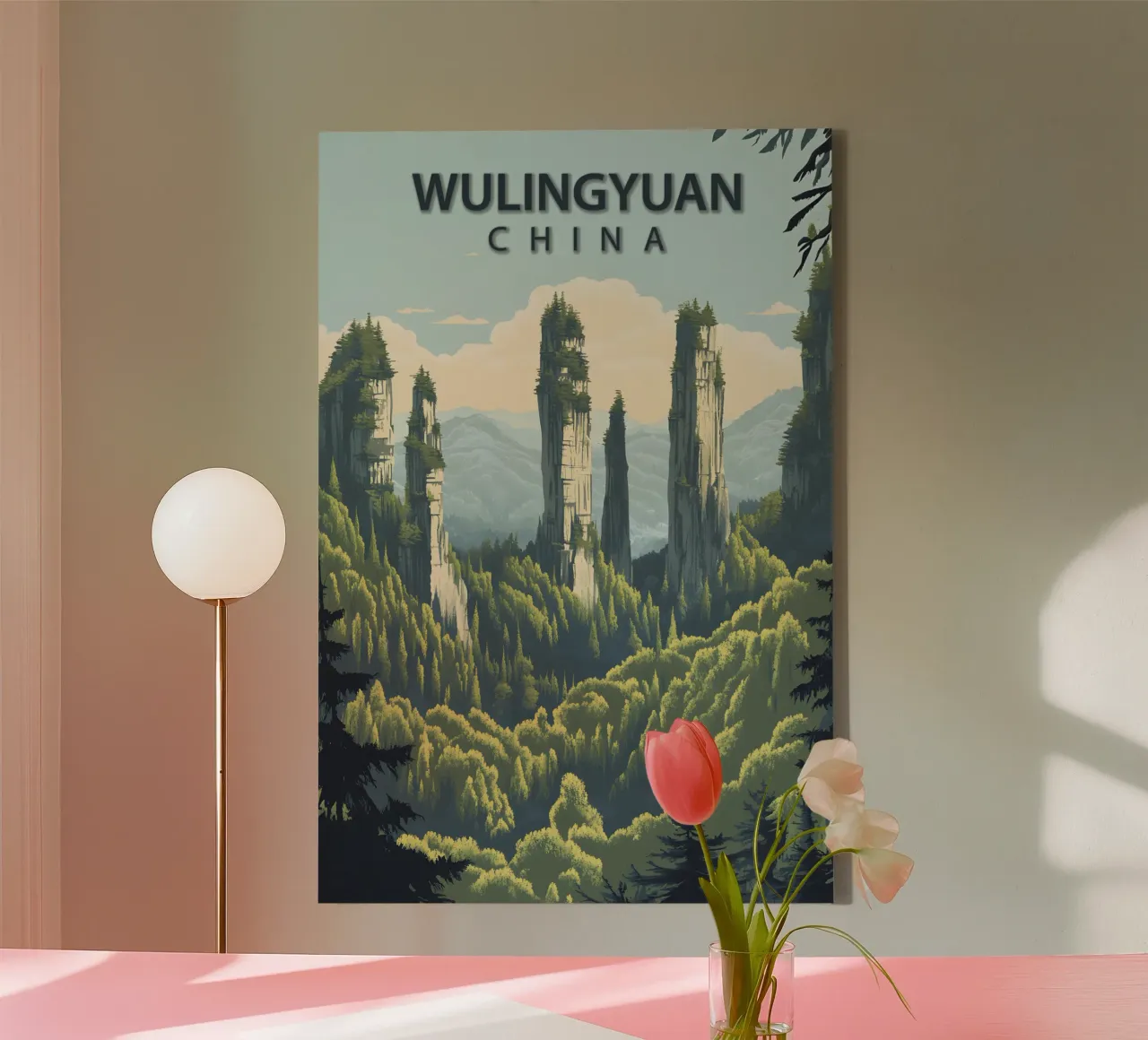 Wulingyuan, Cina tela con Cornice a cassetta da Wanderlust Vibes