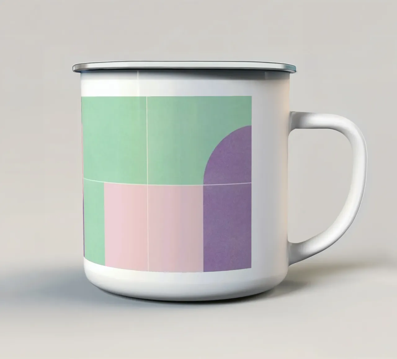 Retro Tiles 09 tazza in smalto da designdn