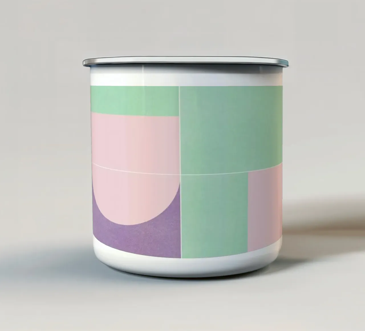 Retro Tiles 09 tazza in smalto da designdn
