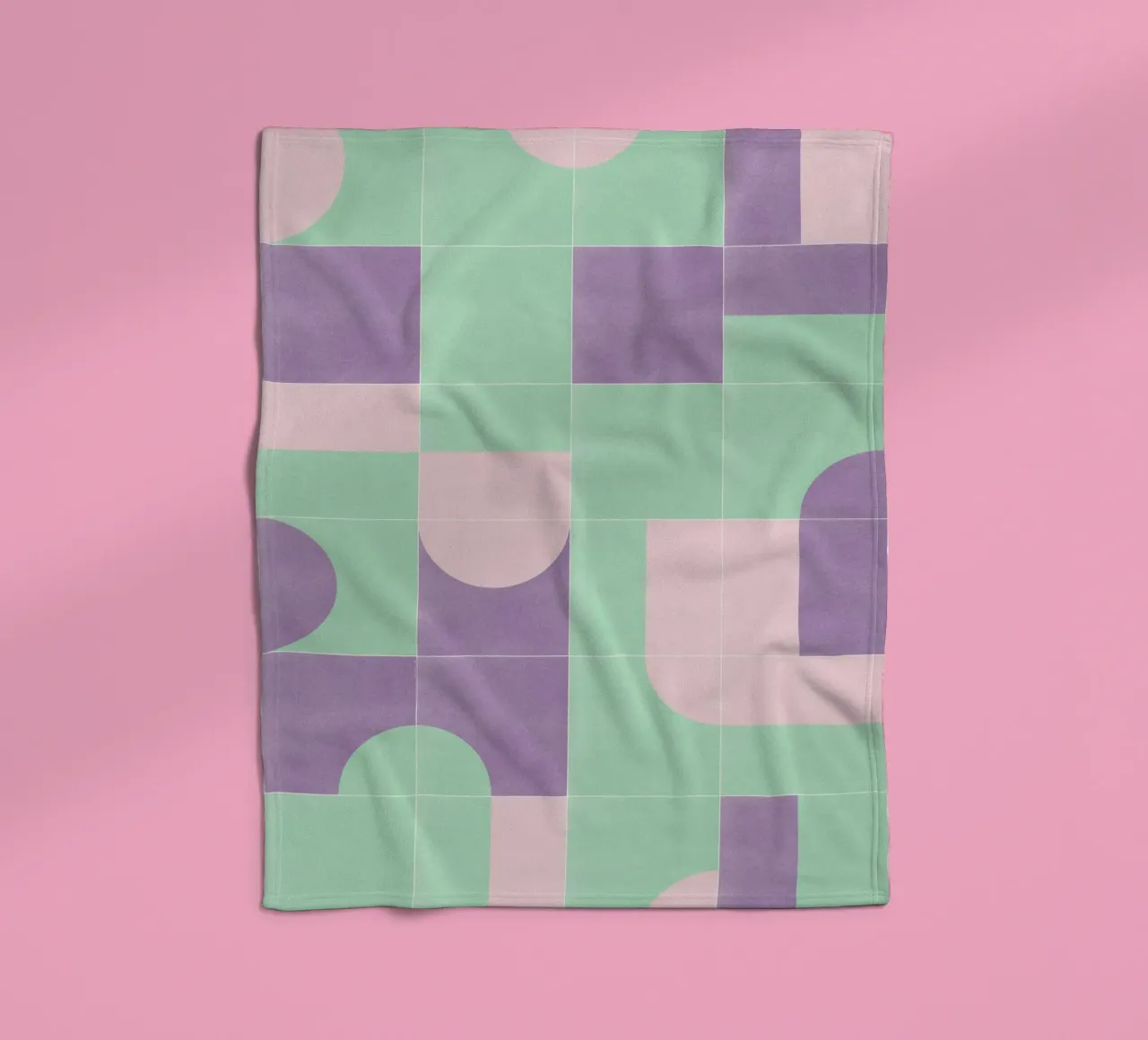 Retro Tiles 09 coperta in pile da designdn