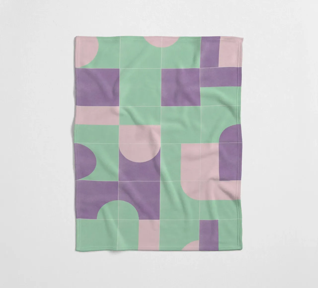 Retro Tiles 09 coperta in pile da designdn