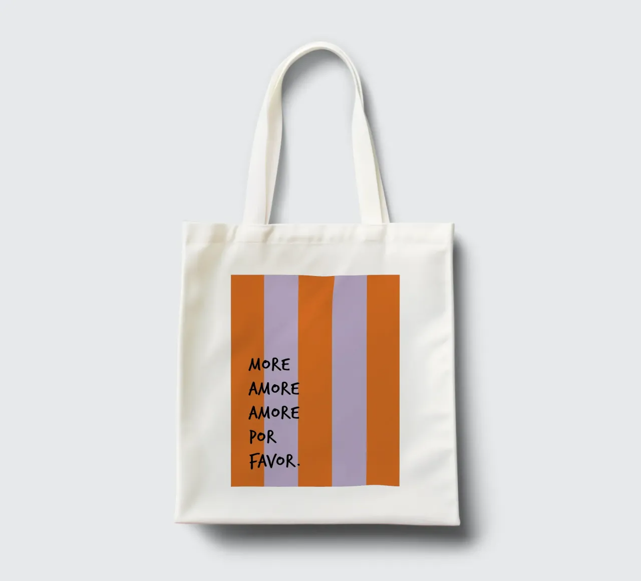 more amore. (mehrere Varianten verfügbar) borsa in juta da FRICKE DESIGN