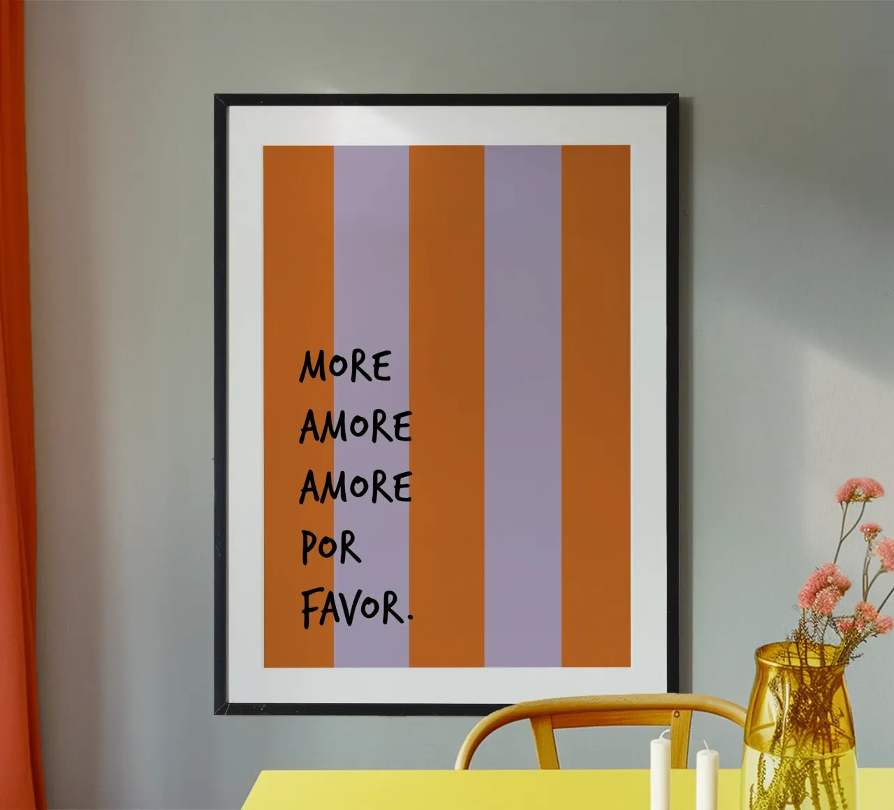 more amore poster da FRICKE DESIGN