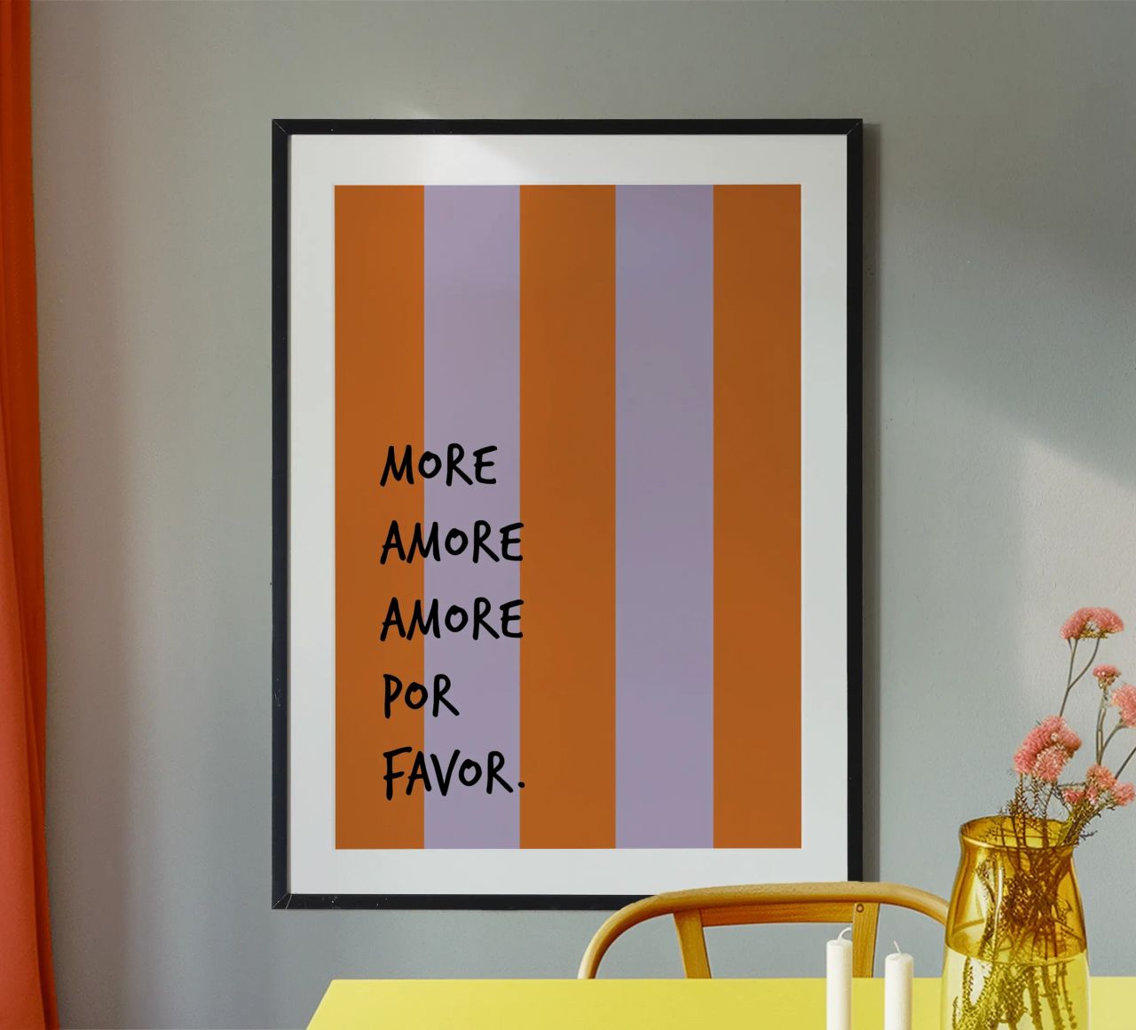 more amore. (mehrere Varianten verfügbar) Poster von FRICKE DESIGN