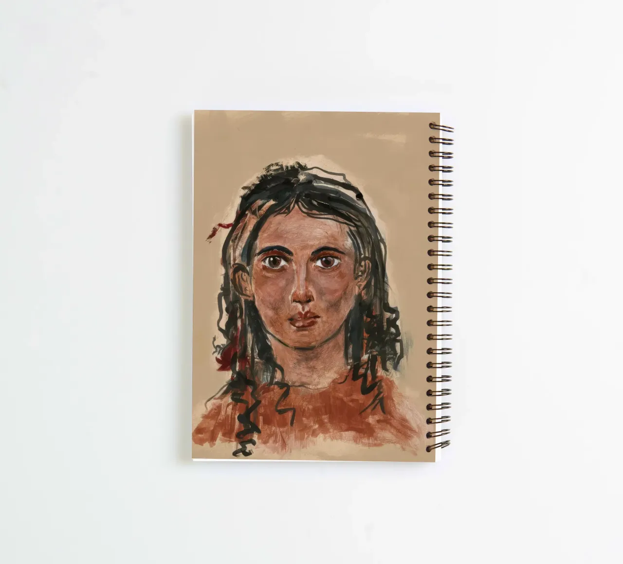 Earth-Toned Innocence spiral notebook by Obisidian Brush