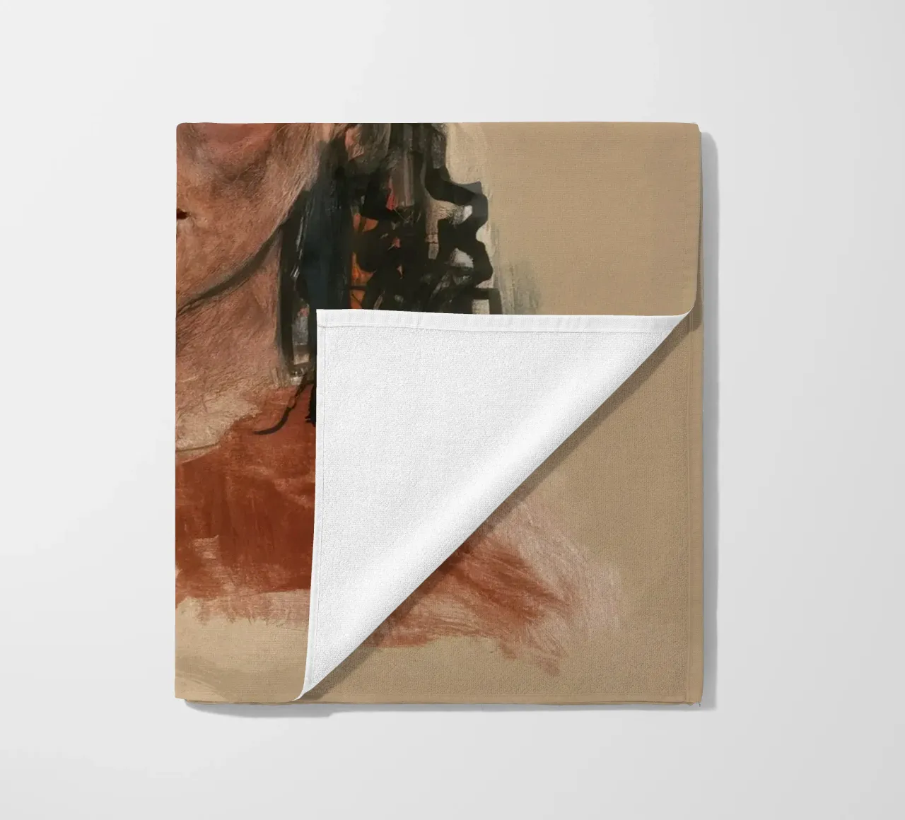 Earth-Toned Innocence beach towel by Obisidian Brush