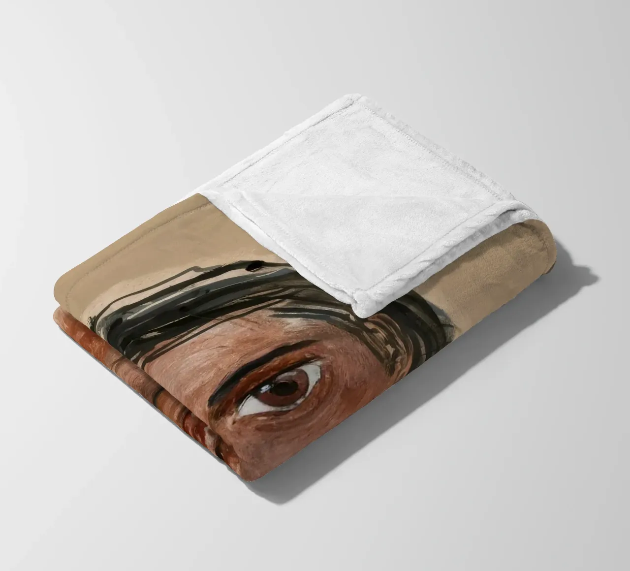 Earth-Toned Innocence fleece blanket by Obisidian Brush