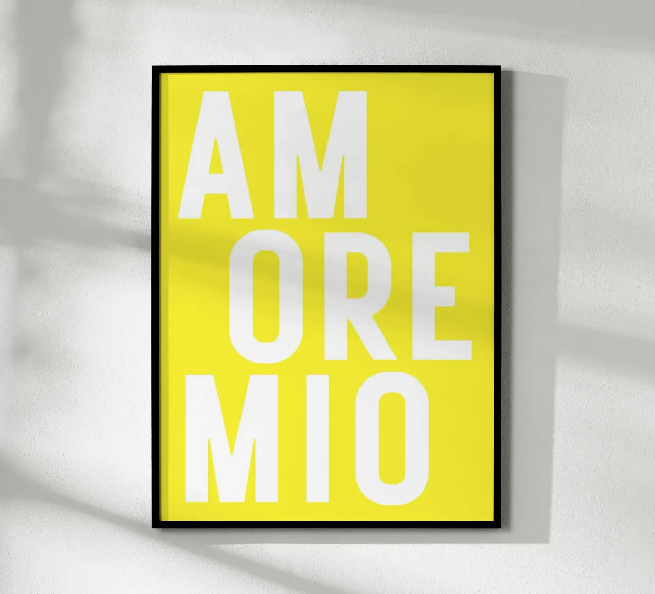 Amore mio - viele Farben poster con telaio in plastica da Ohkimiko