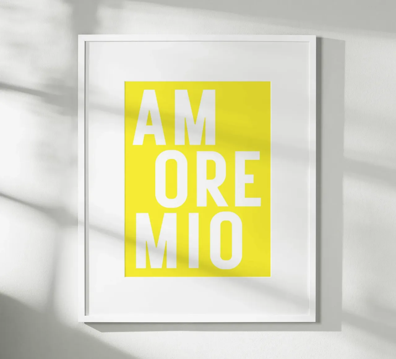 Amore mio - viele Farben poster con telaio in plastica da Ohkimiko