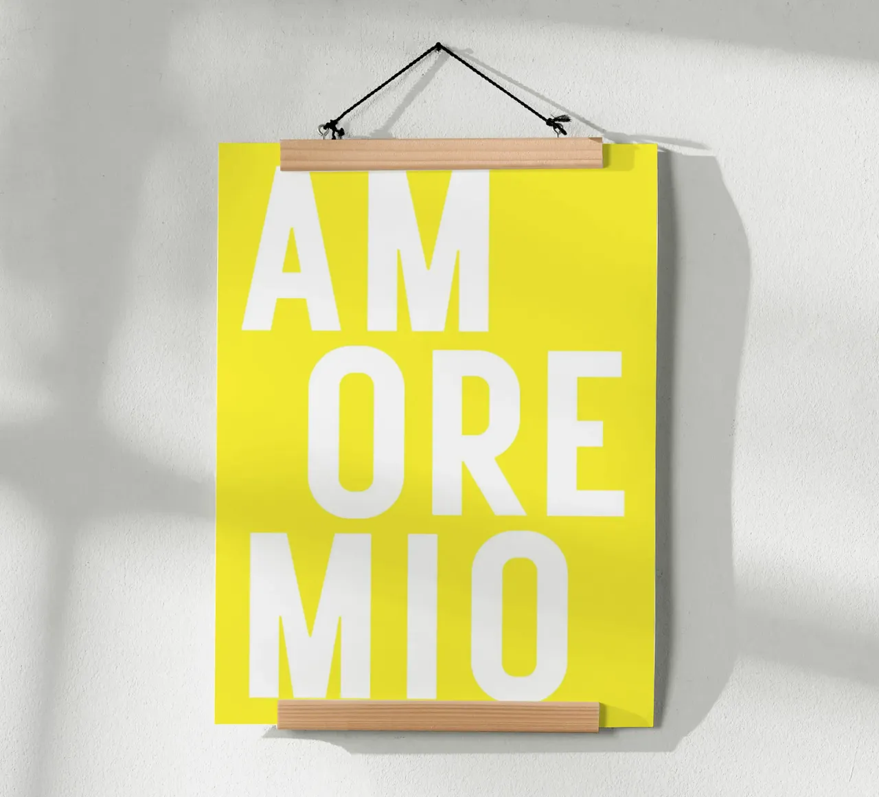 Amore mio - viele Farben poster con telaio in plastica da Ohkimiko