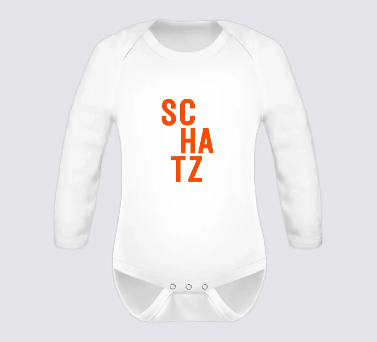 Schatz - viele Farben Langarm Babybody von Ohkimiko