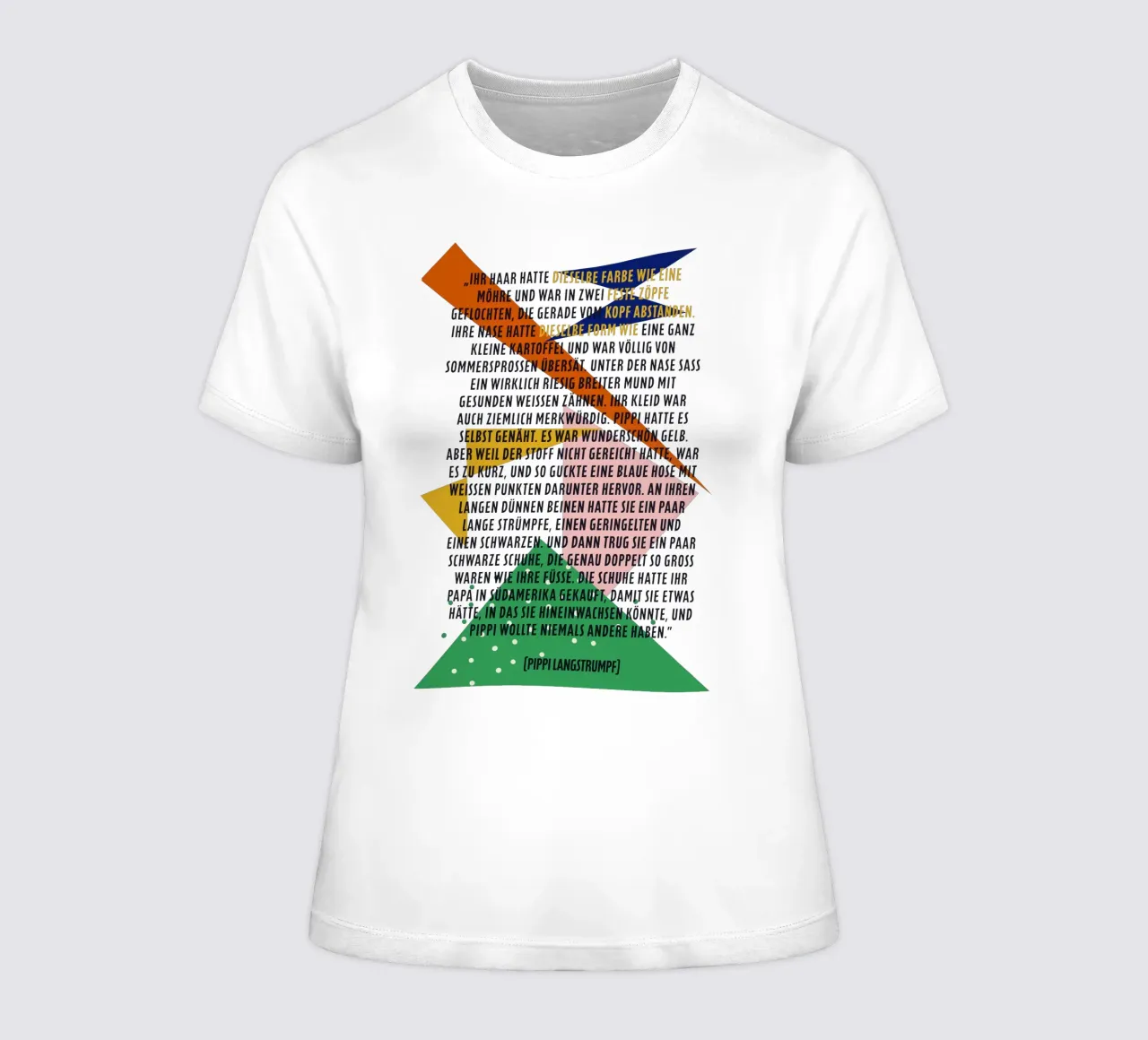 Pipi Langstrumpf | Beschreibung | frei und wild t-shirt da donna da FRICKE DESIGN