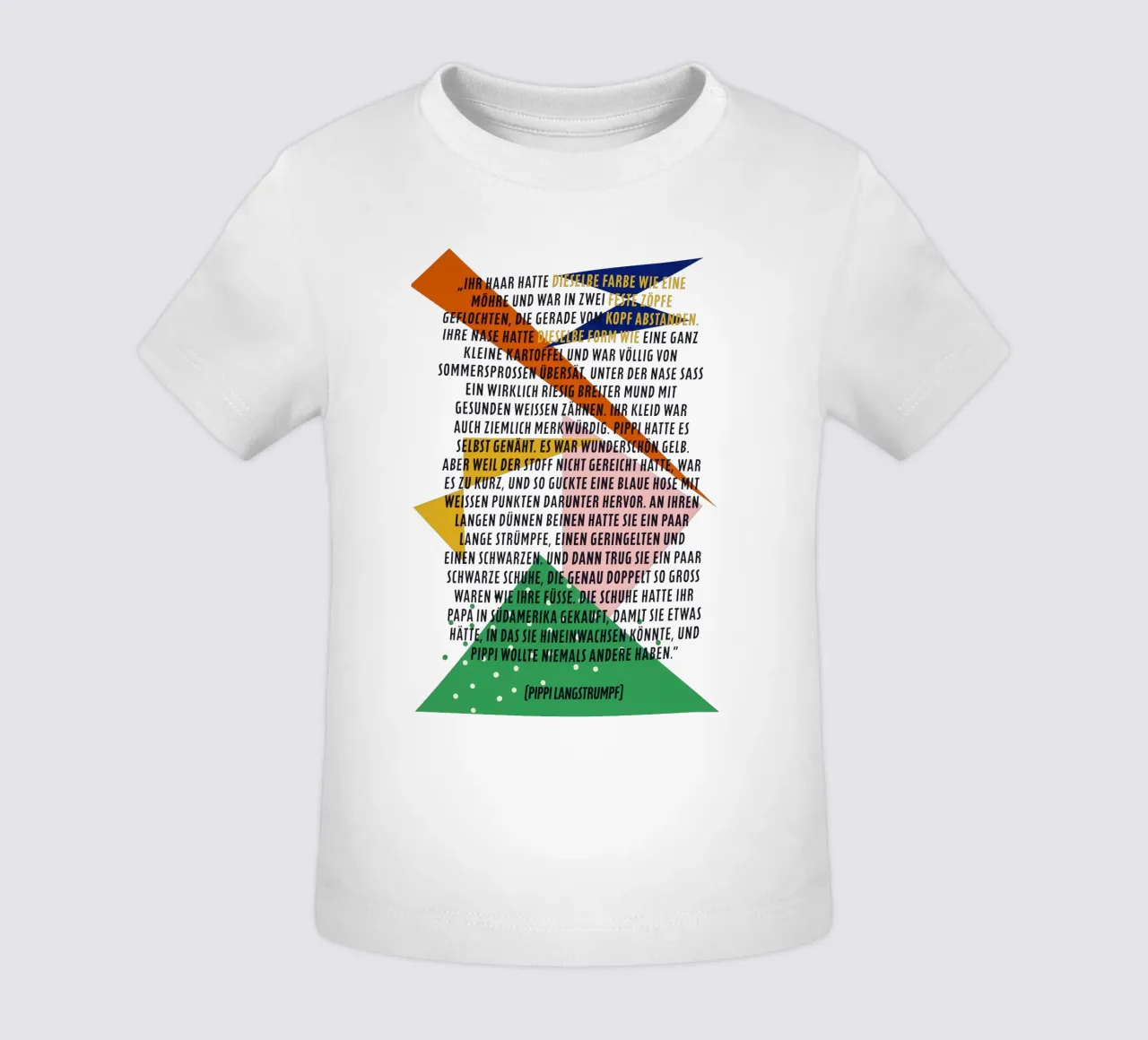 Pipi Langstrumpf | Beschreibung | frei und wild maglietta neonato da FRICKE DESIGN