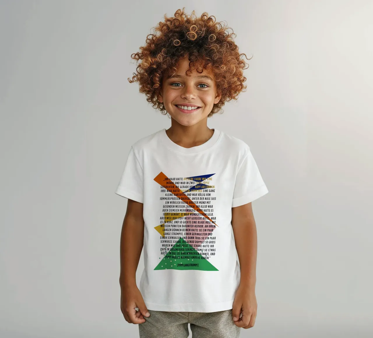 Pipi Langstrumpf | Beschreibung | frei und wild t-shirt bambini da FRICKE DESIGN