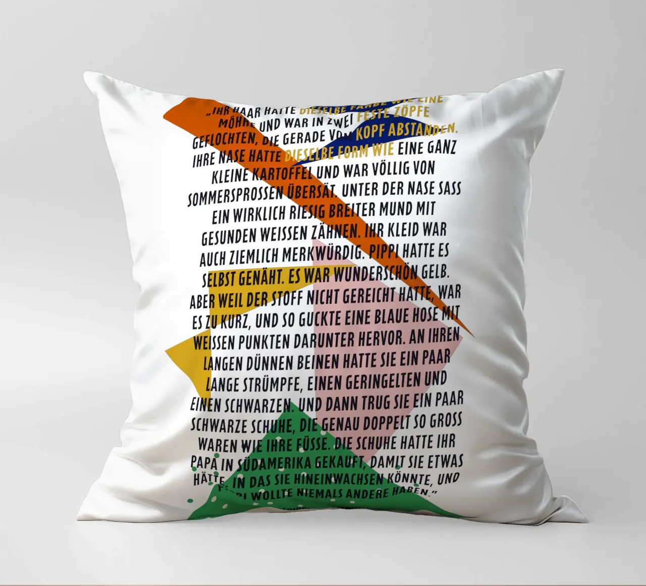 Pipi Langstrumpf | Beschreibung | frei und wild cuscino da FRICKE DESIGN