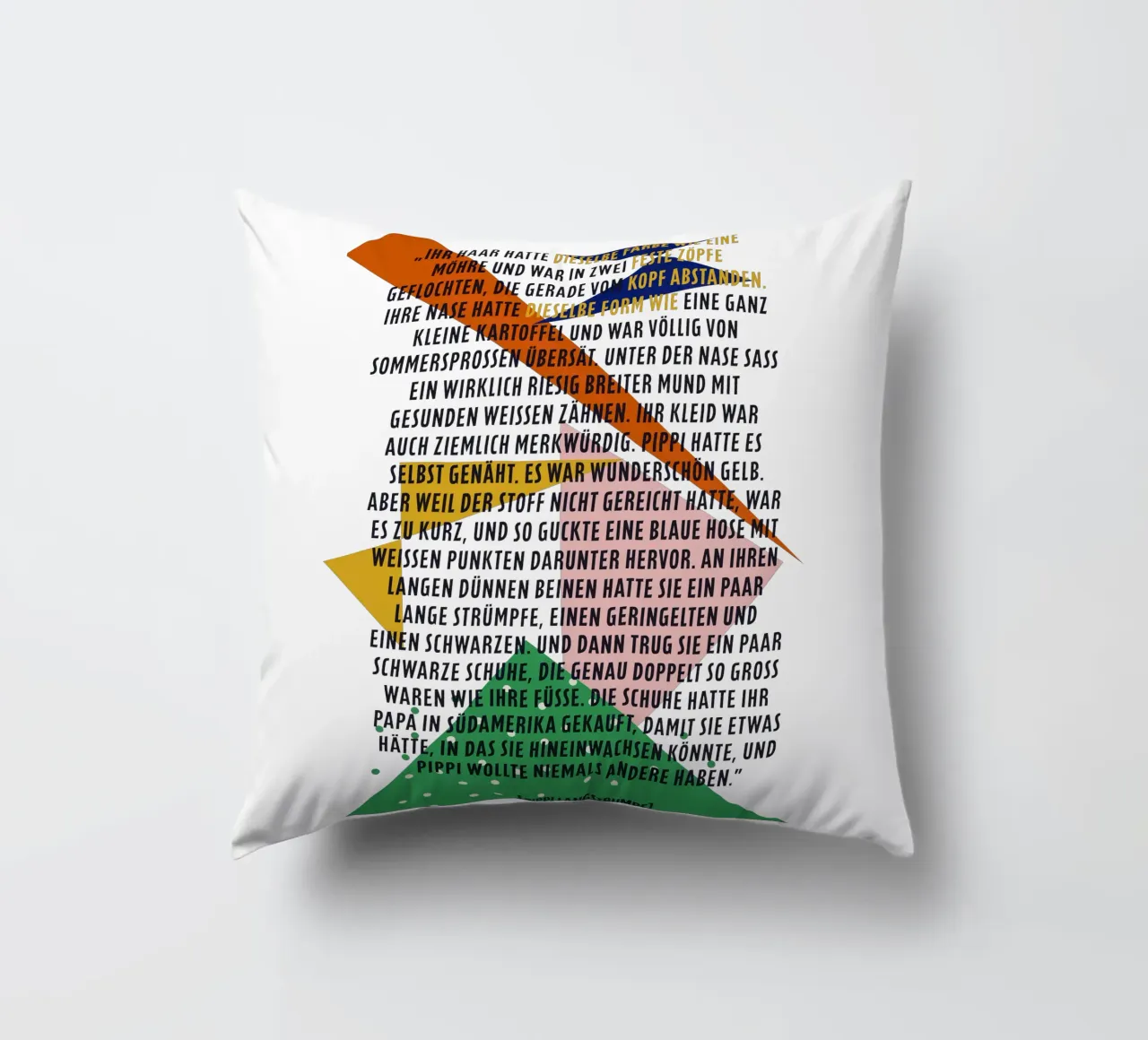 Pipi Langstrumpf | Beschreibung | frei und wild cuscino da FRICKE DESIGN
