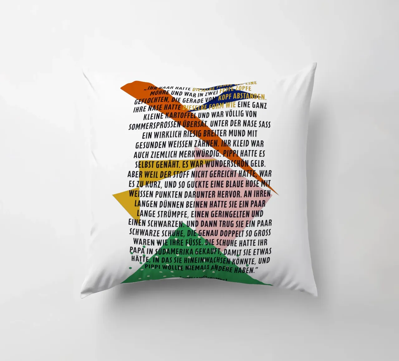Pipi Langstrumpf | Beschreibung | frei und wild cuscino da FRICKE DESIGN