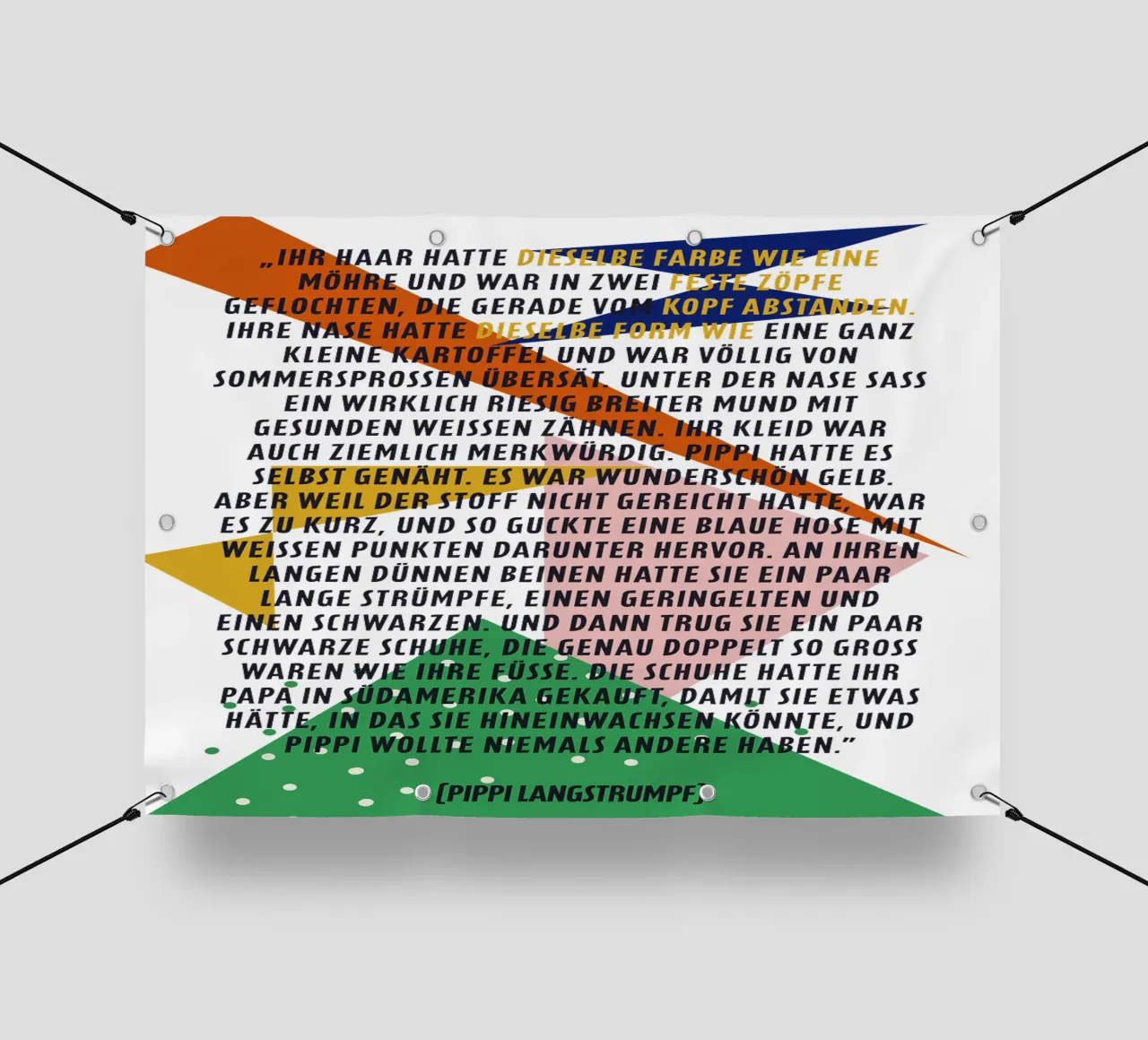 Pipi Langstrumpf | Beschreibung | frei und wild telo in pvc da FRICKE DESIGN