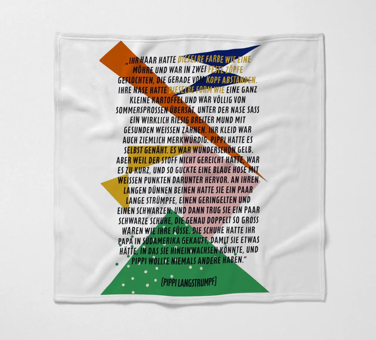 Pipi Langstrumpf | Beschreibung | frei und wild coperta in pile da FRICKE DESIGN