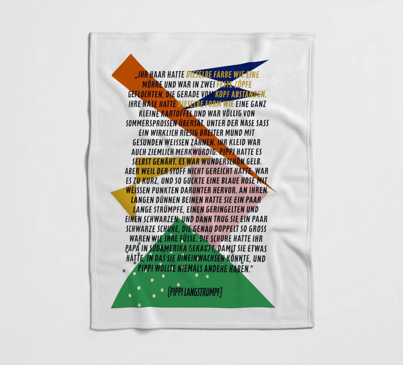 Pipi Langstrumpf | Beschreibung | frei und wild coperta in pile da FRICKE DESIGN