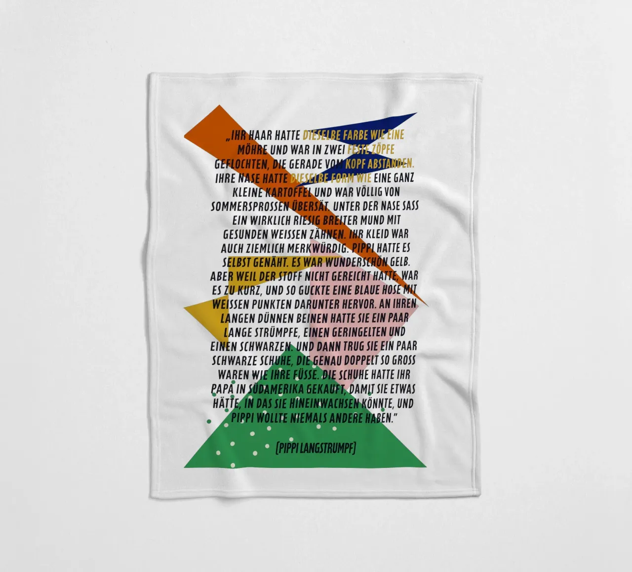 Pipi Langstrumpf | Beschreibung | frei und wild coperta in pile da FRICKE DESIGN
