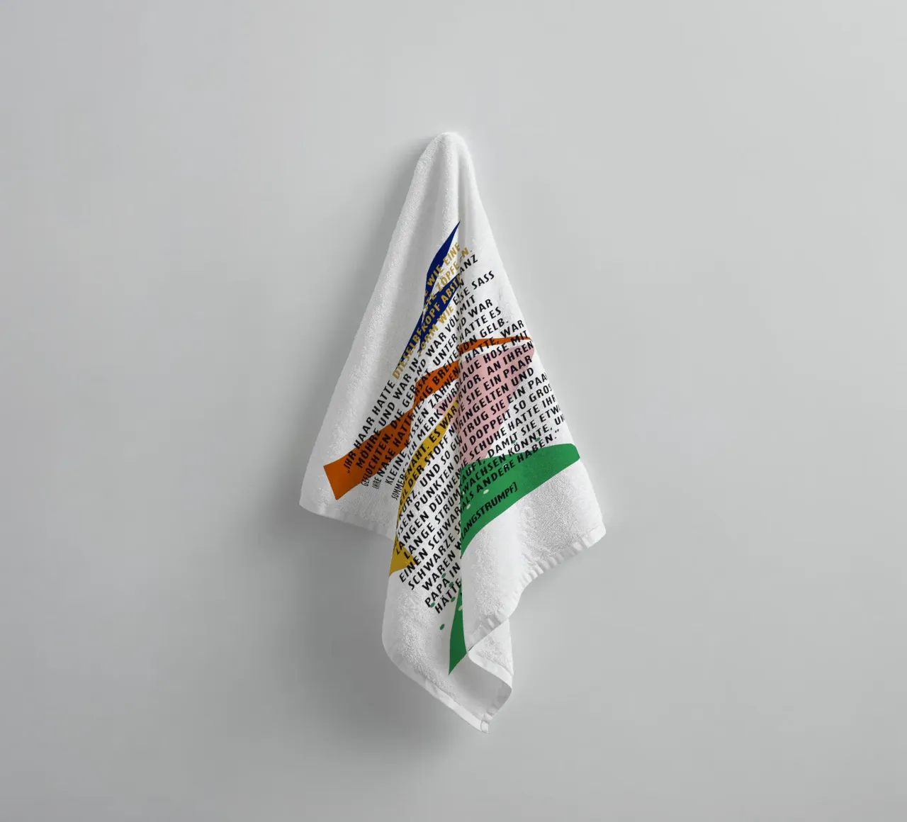 Pipi Langstrumpf | Beschreibung | frei und wild asciugamano da bagno da FRICKE DESIGN