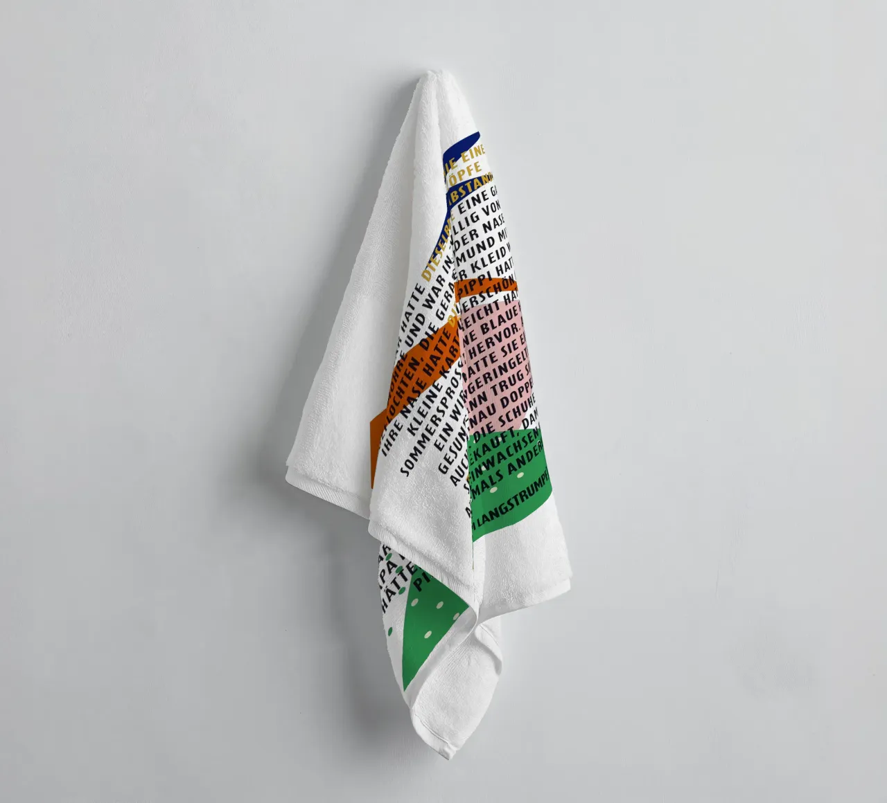 Pipi Langstrumpf | Beschreibung | frei und wild asciugamano da bagno da FRICKE DESIGN