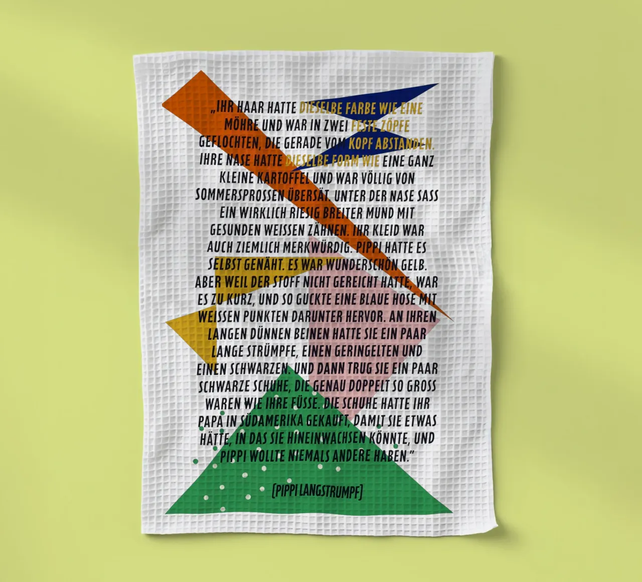 Pipi Langstrumpf | Beschreibung | frei und wild canovaccio da cucina da FRICKE DESIGN