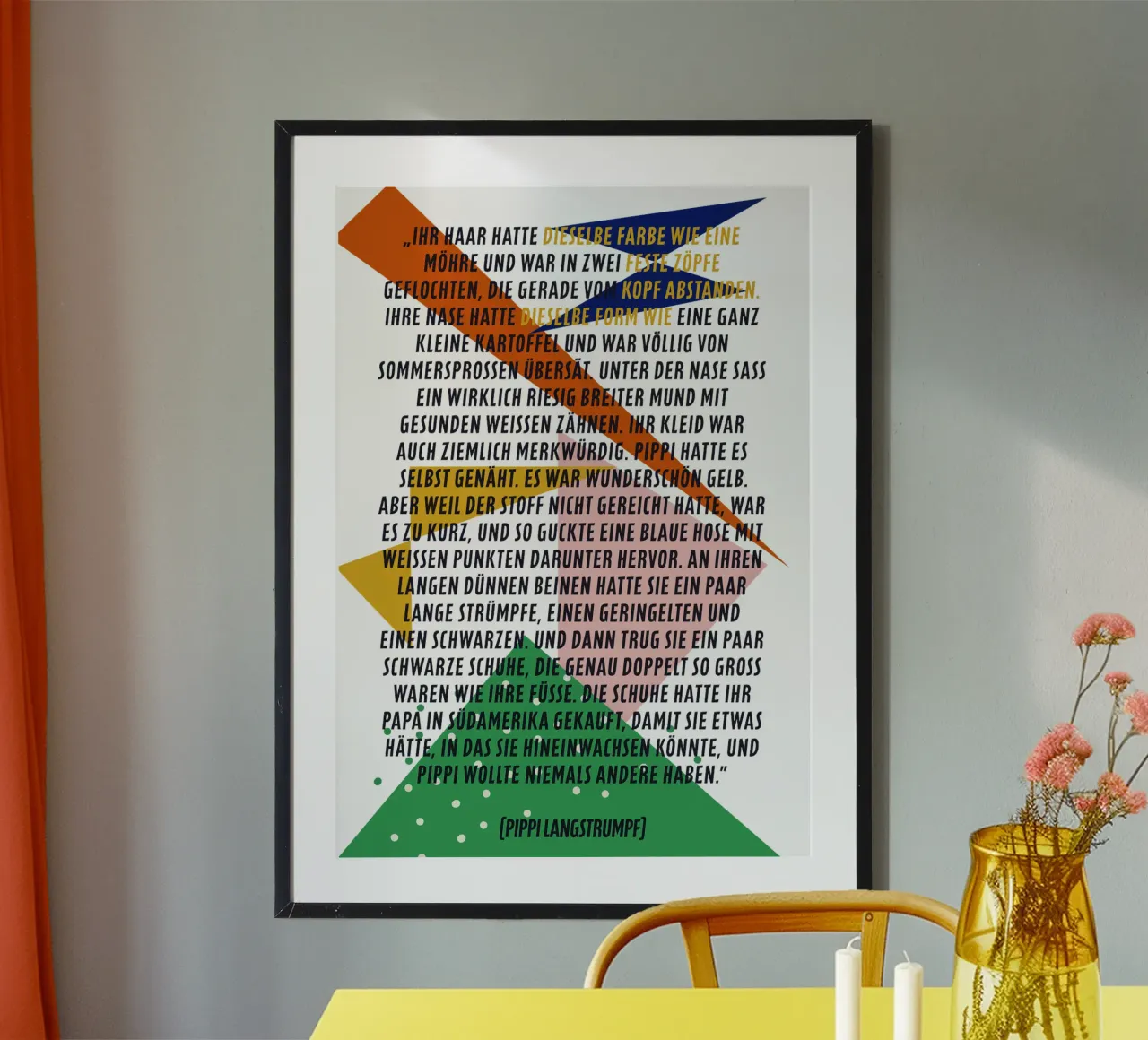 Pipi Langstrumpf | Beschreibung | frei und wild carta hahnemühle da FRICKE DESIGN