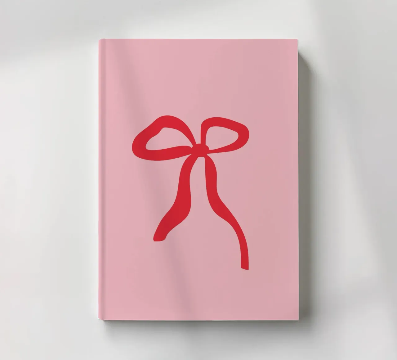 Ribbon red notebook by janamossmann